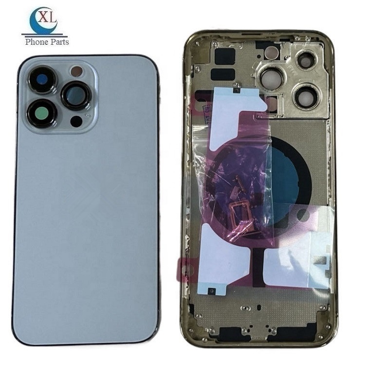 Корпус корпуса аккумуляторной батареи для iPhone X Xr Xs Max 11 12 13 14 Pro Max задняя крышка корпуса + комплект Sim-карты