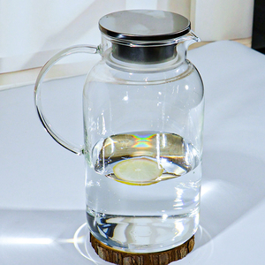 Nhà Máy Bán buôn sang trọng cao thủy tinh borosilicate bình ấm thủy tinh pha lê trà Chậu & ấm - Product Image 2