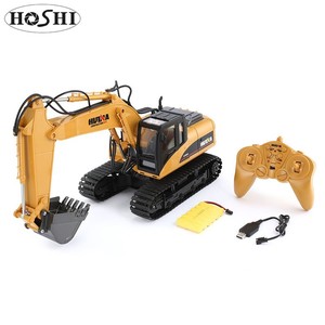 2020 Hoshi Huina 1550 RC Escavatore Modello in Scala 1:14 <span class=keywords><strong>di</strong></span> Telecomando del Camion Controllato Macchine 15 Canali 680 Gradi <span class=keywords><strong>di</strong></span> Rotazione In Metallo - Product Image 4