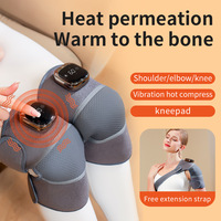 Coussin chauffant électrique pour genouillères, appareil de massage intelligent à vibration et chaleur, pour jambes froides, compresse chaude, physiothérapie