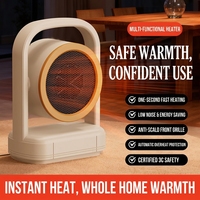 Chauffage électrique compact autonome 500W, mini-ventilateur chauffant à chauffe rapide, 2 niveaux de température pour la maison, le bureau et l'hiver