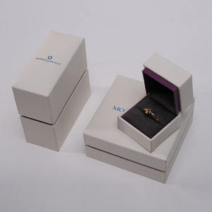 Boîte à bague artisanale, boîte à bijoux de luxe, boîte à cadeau pour bague, boîte rigide à rabat, insert en velours pour bague, estampage à chaud personnalisé, logo personnalisé, vente en gros - Product Image 1