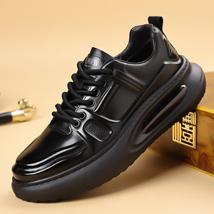 Nuevo Modelo 2026: Zapatos Casuales Versátiles de Piel Genuina de Vacuno para Hombre, con Suela Gruesa, Estilo Moderno, Cómodos, Transpirables y para Exteriores - Product Image 1