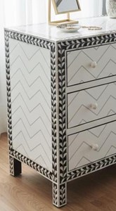 Antique Style Bone Inlay Drawer <b>Chest</b> for Home Decor and Decorative Interior Design Available at Affordable Price - Product Image 5