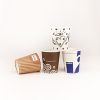 Offre Spéciale – Gobelets jetables en papier couché à paroi simple pour café, thé et boissons chaudes – Personnalisables