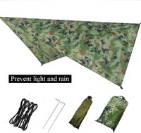 Hamac de camping Woqi avec moustiquaire et bâche de protection contre la pluie, résistant, imperméable, léger, en nylon, portable