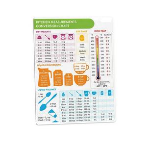 Кухонная диаграмма для преобразования, магнит, имперский и метрический в стандартный, диаграмма для преобразования, Декор, измерения для измерения пищи - Product Image 1