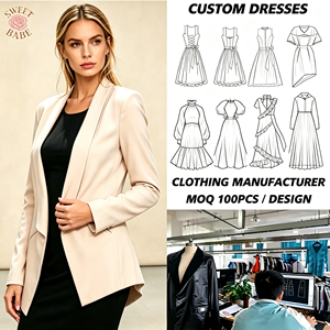 Blazer ouvert pour femme, col châle, manches longues, couleur unie beige, veste de costume décontractée pour le bureau - Product Image 1