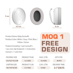 एंसी और ई 352-1 प्रमाणित खोखली बिल्ली के पंजे डिजाइन बेबी हेडफ़ोन सुनवाई सुरक्षा के लिए कान - Product Image 6