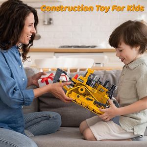 Onyx 1:24 điều khiển từ xa Xe ủi đất Xây dựng đồ chơi cho bé trai, 2.4GHz 9 kênh RC Xe ủi đất đồ chơi cho bé trai 6 + trẻ em sinh nhật - Product Image 5