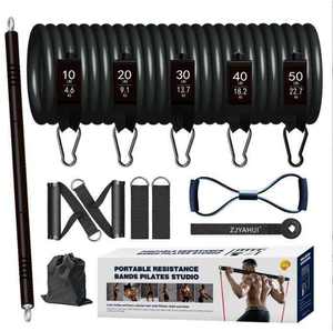 Gimnasio en casa culturismo bandas elásticas ejercicio entrenamiento barra Fitness Stick deporte tirar cuerda Pilates <span class=keywords><strong>Bar</strong></span> <span class=keywords><strong>Kit</strong></span> con bandas de resistencia Set - Product Image 6