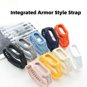 Bracelet en silicone intégré pour Xiaomi <span class=keywords><strong>Mi</strong></span> <span class=keywords><strong>Band</strong></span> 10 9 8 – Accessoire de protection en silicone - Product Image 3
