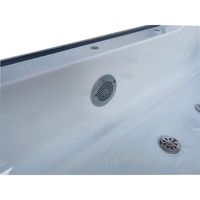 Salle de bain autoportante verre acrylique bébé température de l'eau réglable baignoire Spa Massage ozone baignoire à bulles baignoire
