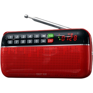 <span class=keywords><strong>SAST</strong></span> Mini Di Động Retro Đài Phát Thanh Loa Đèn Pin FM Đài Phát Thanh Kỹ Thuật Số Loa Tích Hợp Đồng Hồ Hiển Thị Máy Nghe Nhạc <span class=keywords><strong>MP3</strong></span> Sạc Pin - Product Image 1