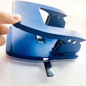 Handheld Heavy Duty Two Hole Punch PC+Metal 14.8x11x6.8CM Reduced Effort Manual 30 Sheet Handle Puncher Office - Product Image 2