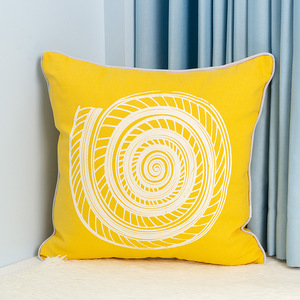 Ocean-themed Cotton <b>Throw</b> <b>Pillow</b> 45x45 Cm Marine Pattern Square Removable Washable Decorative Cushion for Sofa Bedroom - Product Image 2