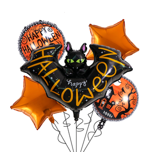 Ensemble de décoration de fête d'Halloween 2025 pour enfant, avec ballons mignons et durables en forme de citrouille, sorcière et fantôme, pour l'intérieur - Product Image 4