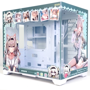 OME NPC honkai Sao đường sắt dọc ATX/Micro-ATX chơi game máy tính trường hợp cửa sổ kính cường lực hợp kim nhôm trường hợp máy tính tháp - Product Image 1