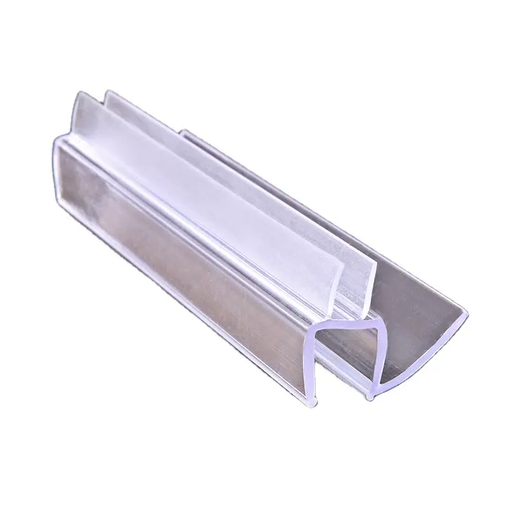 Borda de Vedação De Plástico Transparente à prova d' água Tira Tira de Vedação para Vedação Inferior Da Porta Rolha Porta de Vidro Do Chuveiro para 10mm Vidro