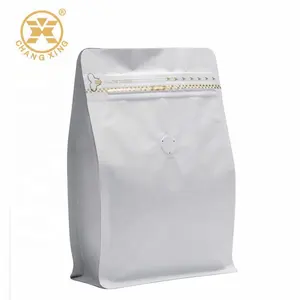 香料粉末包装平盒底袋咖啡袋带阀新尺寸撕开拉链食品袋