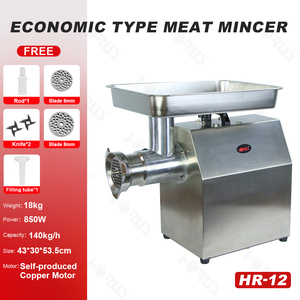 Tritacarne <span class=keywords><strong>Elettrico</strong></span> HORUS HR-12 850W, Capacità 140kg/h, con Lame da 6mm e 8mm per <span class=keywords><strong>Carne</strong></span> e Verdure - Product Image 2
