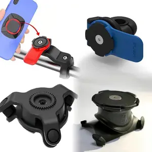 Hot Sale Wholesale Quick Lock Motorcycle Phone Holder Outdoor Cycling Universal Bike Abs Phone Mount Holder For Bike And Bicycle