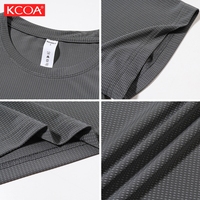 2024 nouveau Style séchage rapide plaine vêtements de sport hommes Polyester T-Shirt Gym T-Shirt sérigraphie décontracté T-Shirt