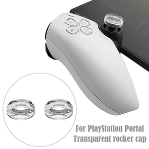 1 Par de Tapas para Joystick de PS <span class=keywords><strong>Portal</strong></span>, Funda Protectora de Silicona Líquida Transparente para Control de Juegos, Tapas para Joystick con Agarre para el Pulgar para PS5 - Product Image 3
