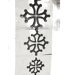 15cm 20cm 30cm <span class=keywords><strong>Croix</strong></span> <span class=keywords><strong>Occitane</strong></span> en fonte Décoration murale Panneau français Décoration murale pour mur - Product Image 2