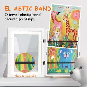 Marco de Fotos para Niños, Intercambiable, de Madera Blanca con Vidrio Resistente a los Impactos, para la Colección de Niños - Product Image 4