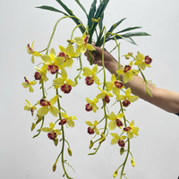 Anggrek Brassia buatan semprot bunga tropis nyata untuk centerpiece mewah