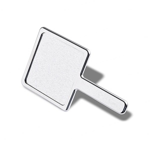 Wholesale Luxury Water Ripple Texture Makeup <b>Mirror</b> High End Handheld Metal <b>Mirror</b> With Customizable Logo - Product Image 4