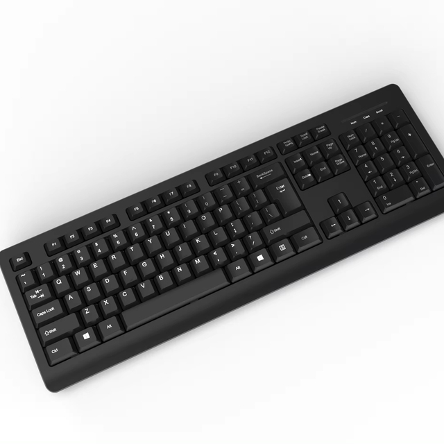 Factory Wholesale Best Cheap Business Wired USB Keyboard 104 Keys Keyboard