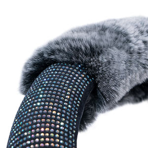 Funda de cuero para <span class=keywords><strong>volante</strong></span> de coche, cobertura universal de diamante para <span class=keywords><strong>volante</strong></span>, novedad, gran oferta - Product Image 6