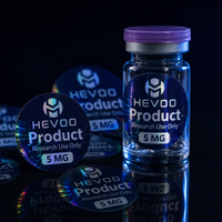 Étiquettes personnalisées pour flacons de recherche 5 ml, résistantes au gel, pour peptides, avec impression étanche pour l'emballage et le stockage des flacons de recherche