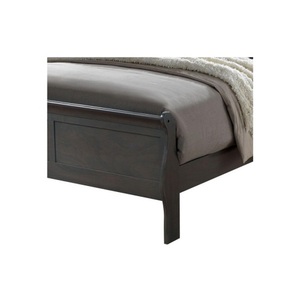 Modern Classic Contemporary Queen Size <b>Bed</b> Gray Louis Phillipe Solidwood <b>Bed</b> Bedroom Sleigh <b>Bed</b> Furniture - Product Image 6