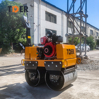 Moteur diesel TDER Compacteur de 550kg Rouleau de route Machines de construction Rouleau d'asphalte vibrant Prix