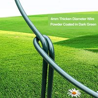 Outdoor Tall Plant Support Ring Cage, Metal Garden Plant Stake