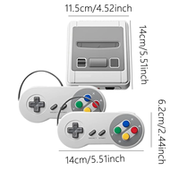 Console de jeux vidéo rétro miniature SFC621 4K, compatible avec SNES, console domestique avec jeux SFC620 intégrés, manette filaire, cadeau pour enfants