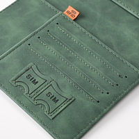 Portefeuille de voyage en cuir PU avec sublimation, design de luxe, logo, anti-vol, porte-cartes RFID, porte-passeport, livraison rapide
