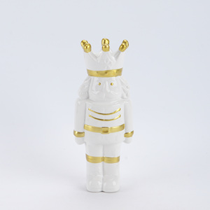 ที่ใส่เทียนรูปบ้านเซรามิกสีขาวสำหรับคริสต์มาส หมู่บ้านฤดูหนาวสไตล์นอร์ดิกพร้อม<span class=keywords><strong>ต้น</strong></span>ไม้ประดับดาวสี<span class=keywords><strong>ทอง</strong></span> ของตกแต่งเทียนสำหรับเทศกาลวันหยุด - Product Image 5