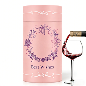High-quality Cylinder <b>Box</b> for Wine Glass Storage Custom Logo Round Packaging Tube <b>Christmas</b> <b>gift</b> <b>box</b> Valentine's Day <b>gift</b> - Product Image 2