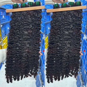 Paquetes de Cabello Humano Rizado Birmano 15A 16A, Cabello Indio Virgen de Doble Trama con Cutícula Alineada para Mujeres, Venta al por Mayor - Product Image 5