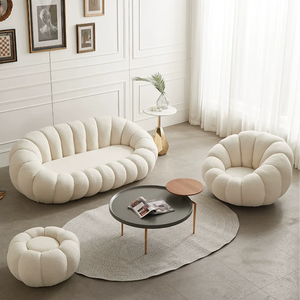 आलसी सोफे एकल और डबल व्यक्ति कद्दू सोफे कुर्सी मेमने वेवेवेट सोफा बालकनी घूमने वाली कुर्सी झूठ और सो सकती है। - Product Image 2