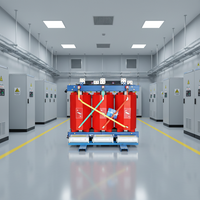 Transformateur de puissance industriel Ganzhong, type sec, ignifuge, personnalisé en usine, SCB11, entrée 10kV-11kV/6kV, sortie 440V/480V/400V/220V