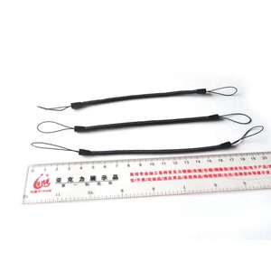 Black Color Anti-lost Cell Phone Spring Strap Travel Cell Phone Pickpocket Anti-theft Strap Phone Strap