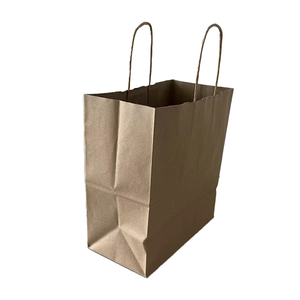 Bolsa de papel plano de <span class=keywords><strong>palomitas</strong></span> de maíz de caramelo Blanco marrón a prueba de grasa personalizada bolsa de papel Kraft biodegradable impermeable - Product Image 2