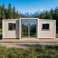 Maison conteneur modulaire préfabriquée en acier, pliable et respirante, garantie 5 ans - Design moderne pour bureau, magasin, entrepôt, villa