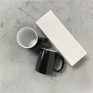 Café, lait, cacao chaud, thé, <span class=keywords><strong>latte</strong></span> et sublimation vous-même Tasse de voyage en céramique 11oz 330ml céramique vierge changement de couleur sensible à la chaleur - Product Image 5