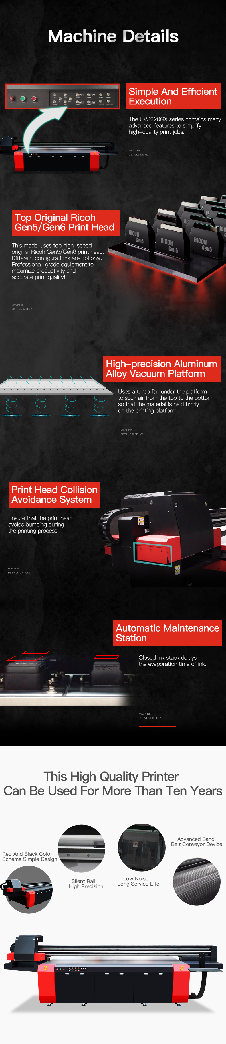 Industry Leading Brand MT Large Format uv flatbed printing machine price